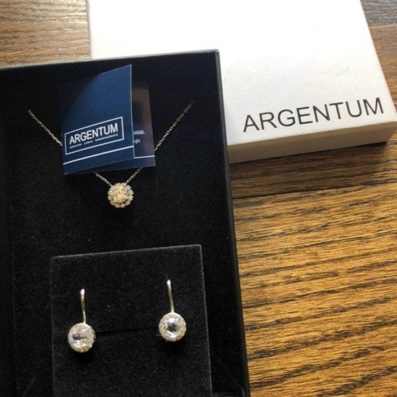 NEW Necklace and Earrings Set by ARGENTUM - Picture 6 of 6